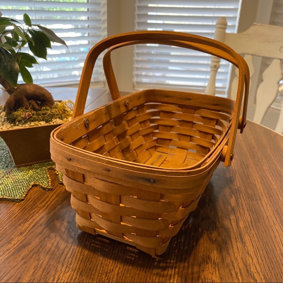Vintage Longaberger Woven Boho Natural Basket 1989 - Picture 3 of 9